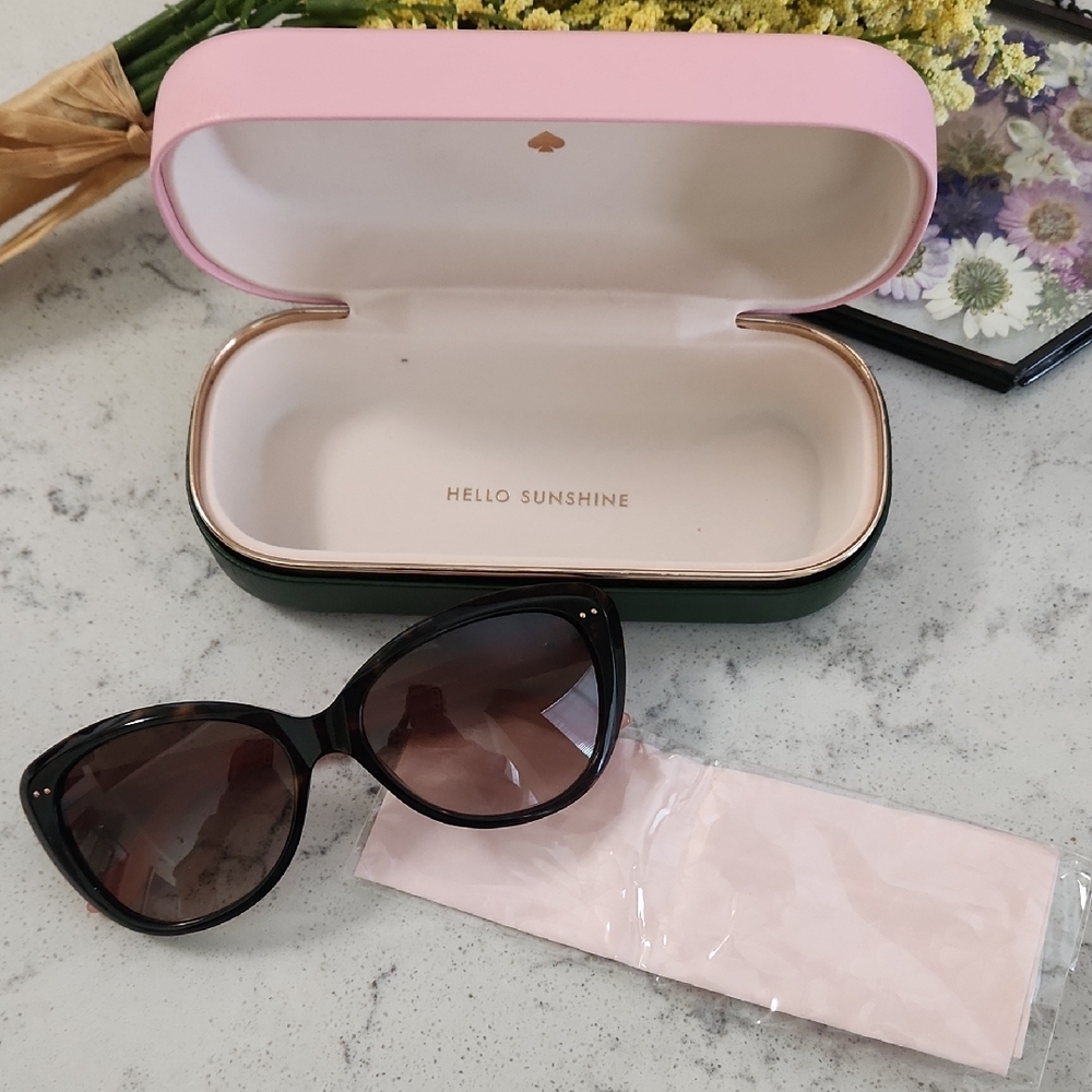 Kate Spade Black Cat-Eye Sunglasses